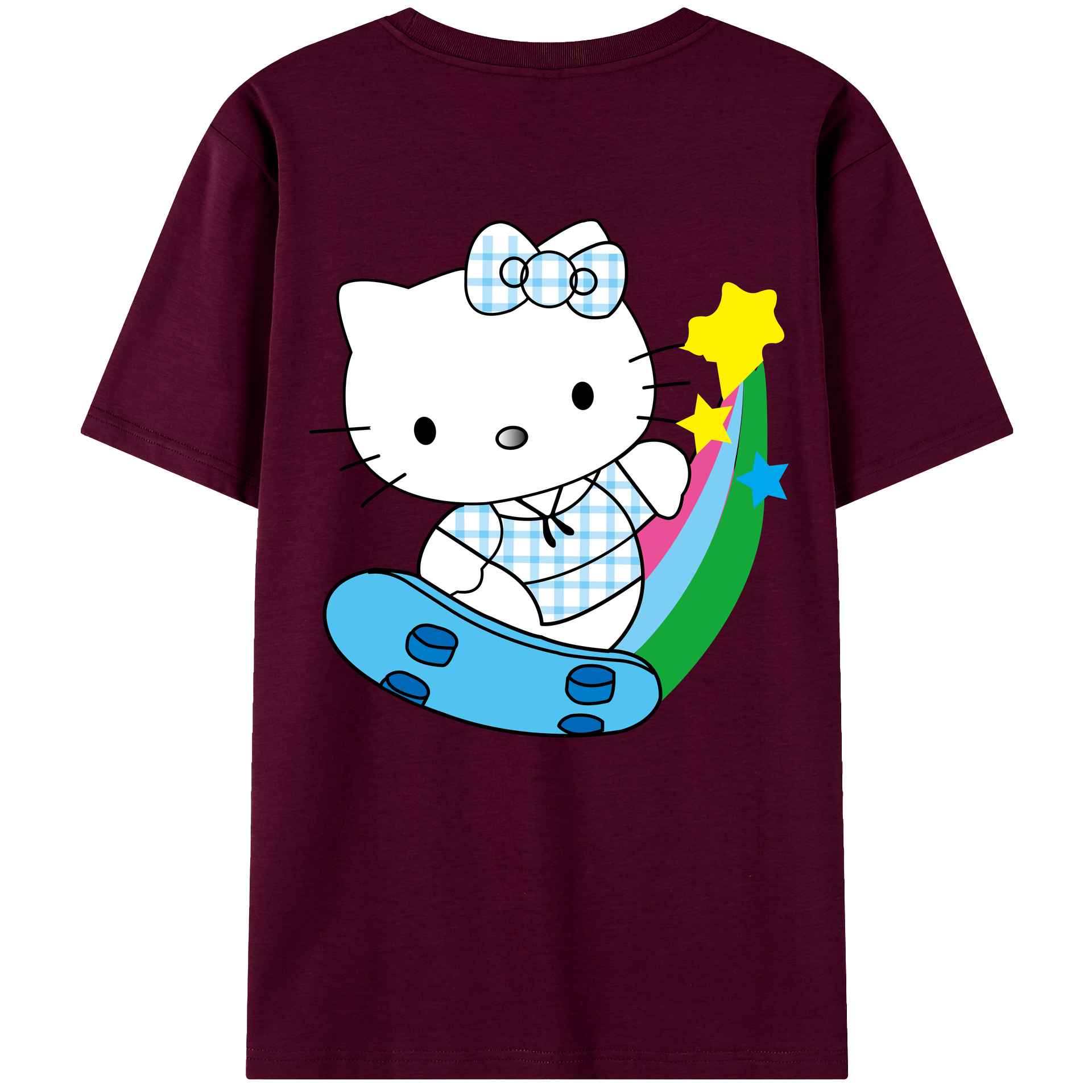 （画像用） Hello Kitty ハローキティ レディース半袖Tシャツ(バックプリント)